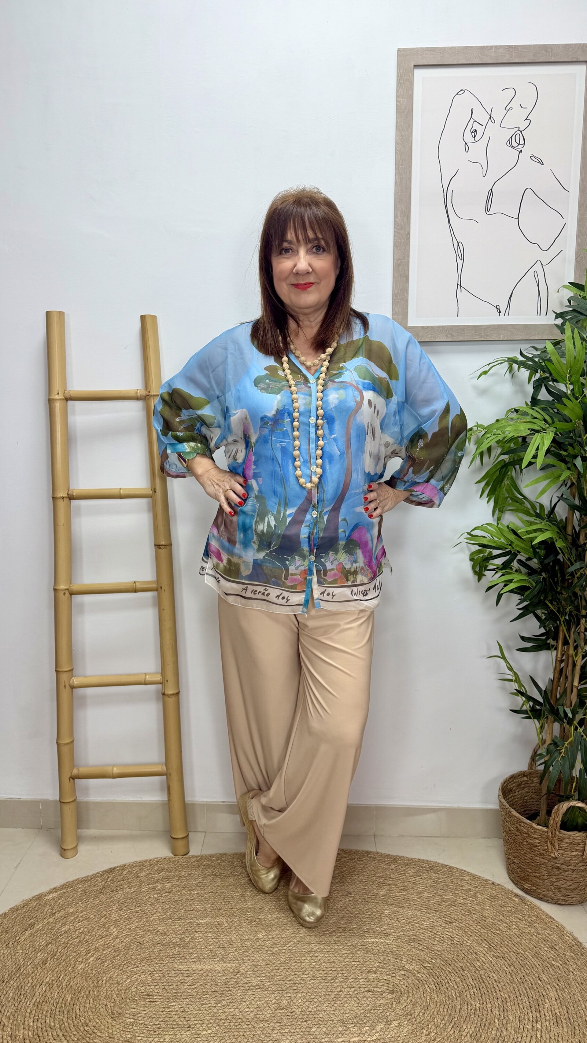 Blusa Ibiza Celeste - 3