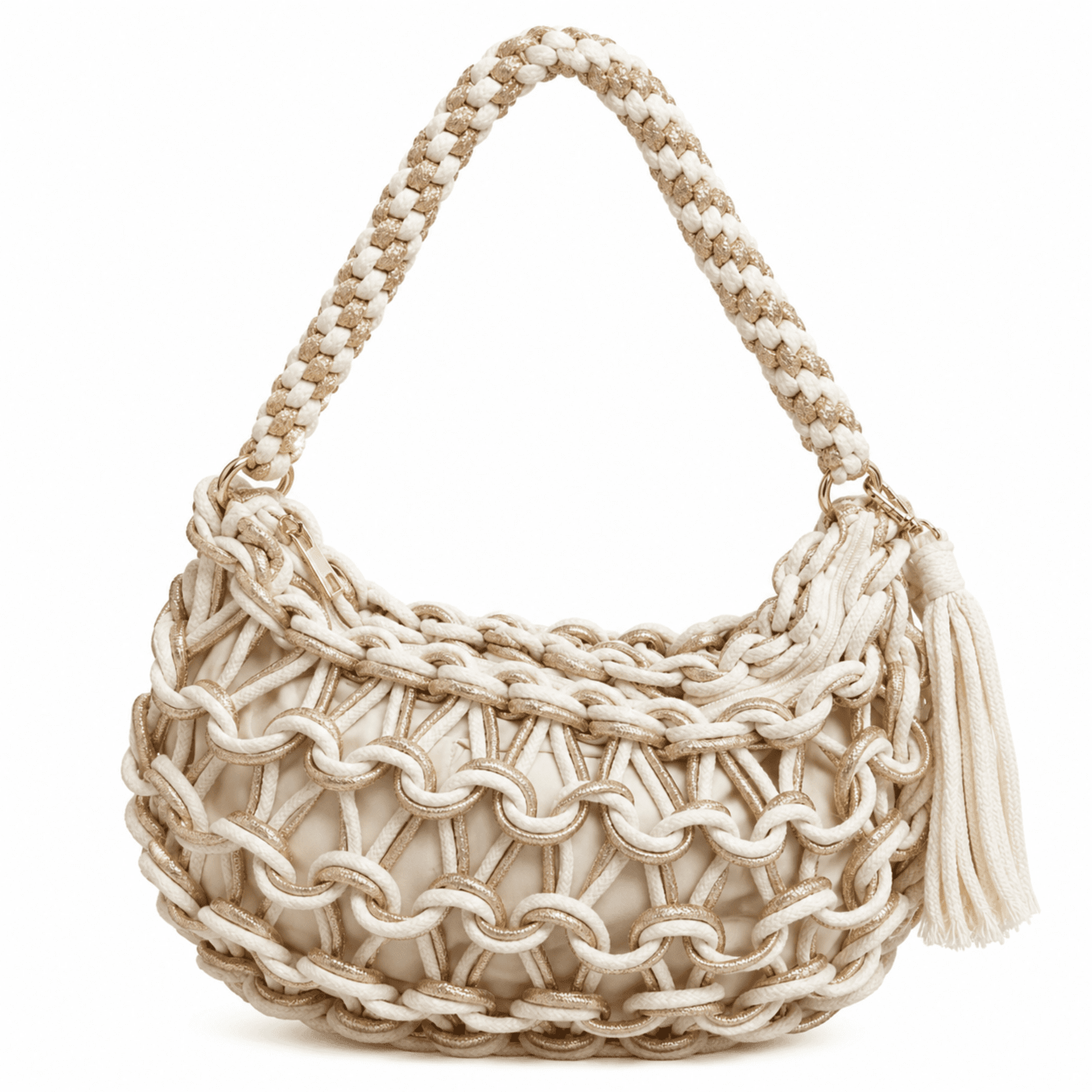Bolso Cuerdas Beige - 1