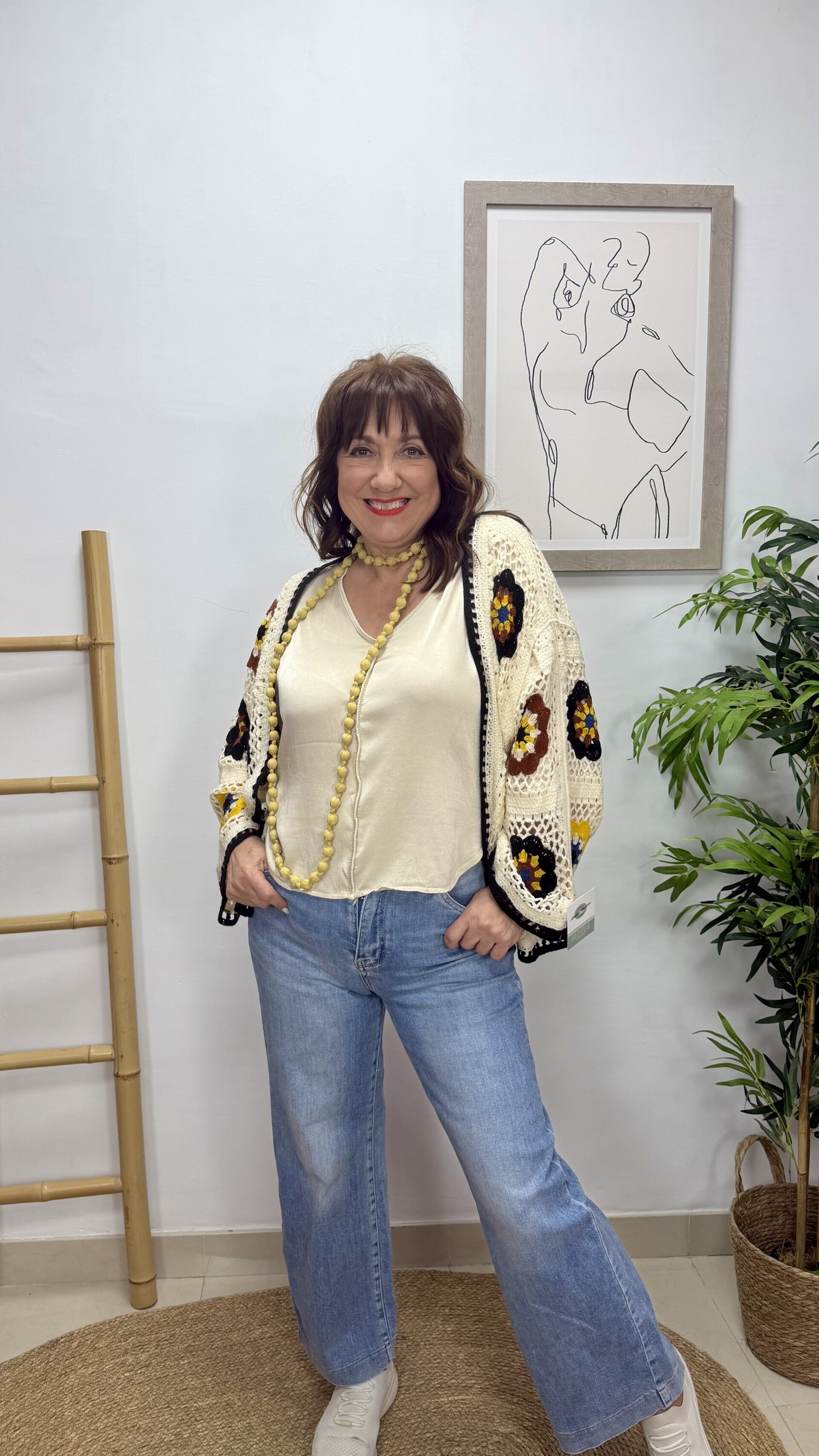 Chaqueta Croché Flores - 3