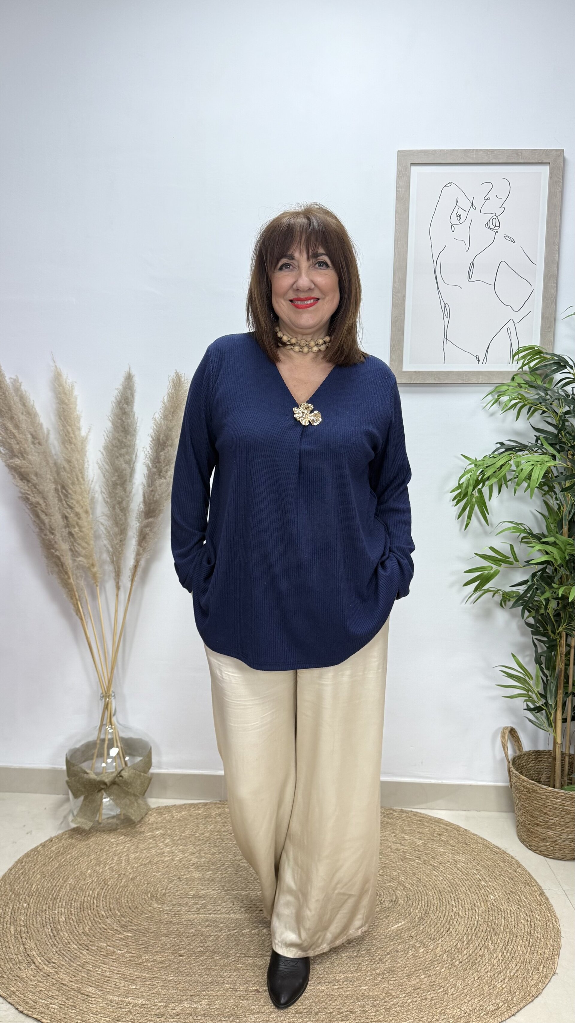 Jersey Flor Azul - 1