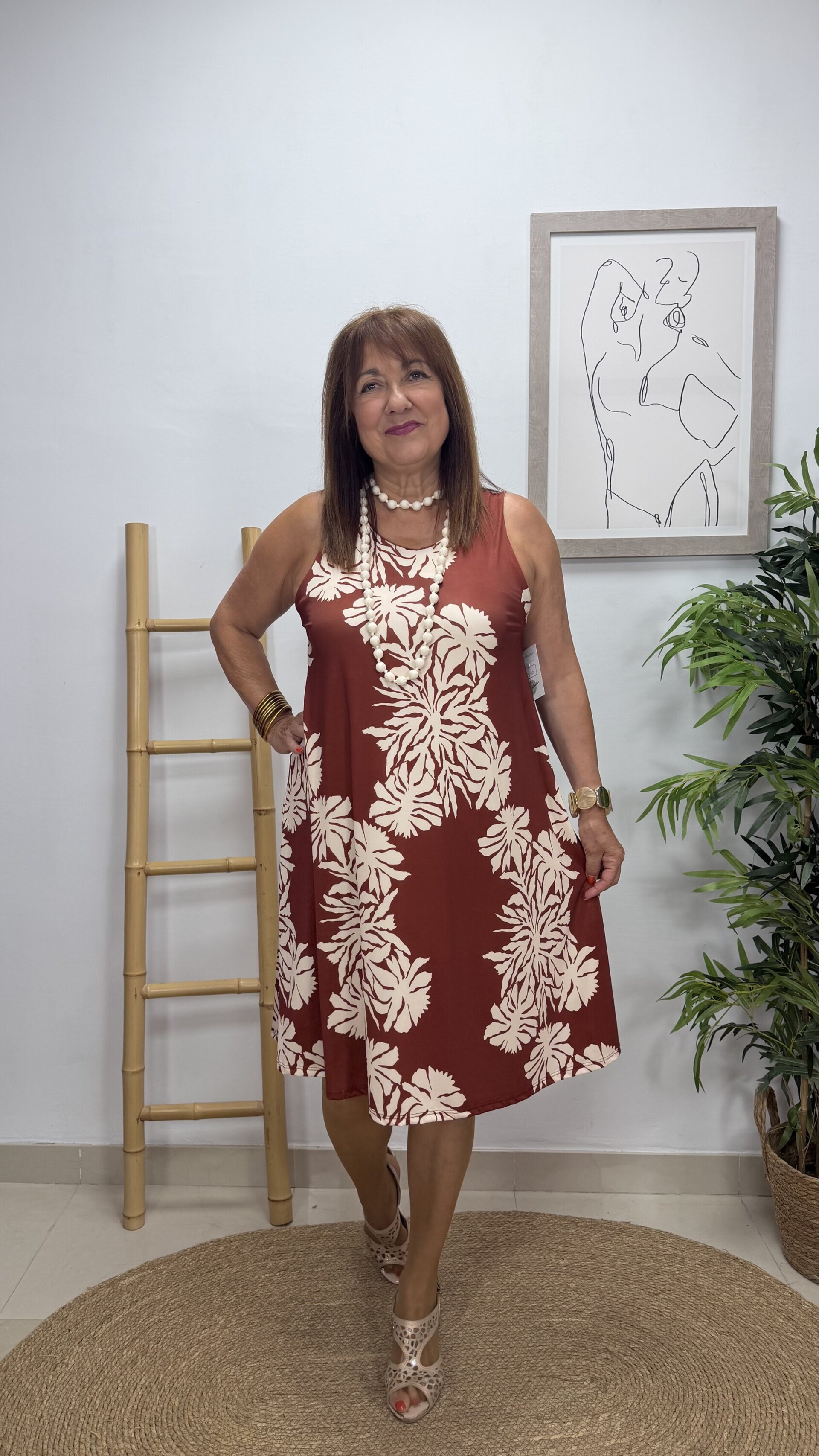 Vestido Corto Nerea Marrón - 2