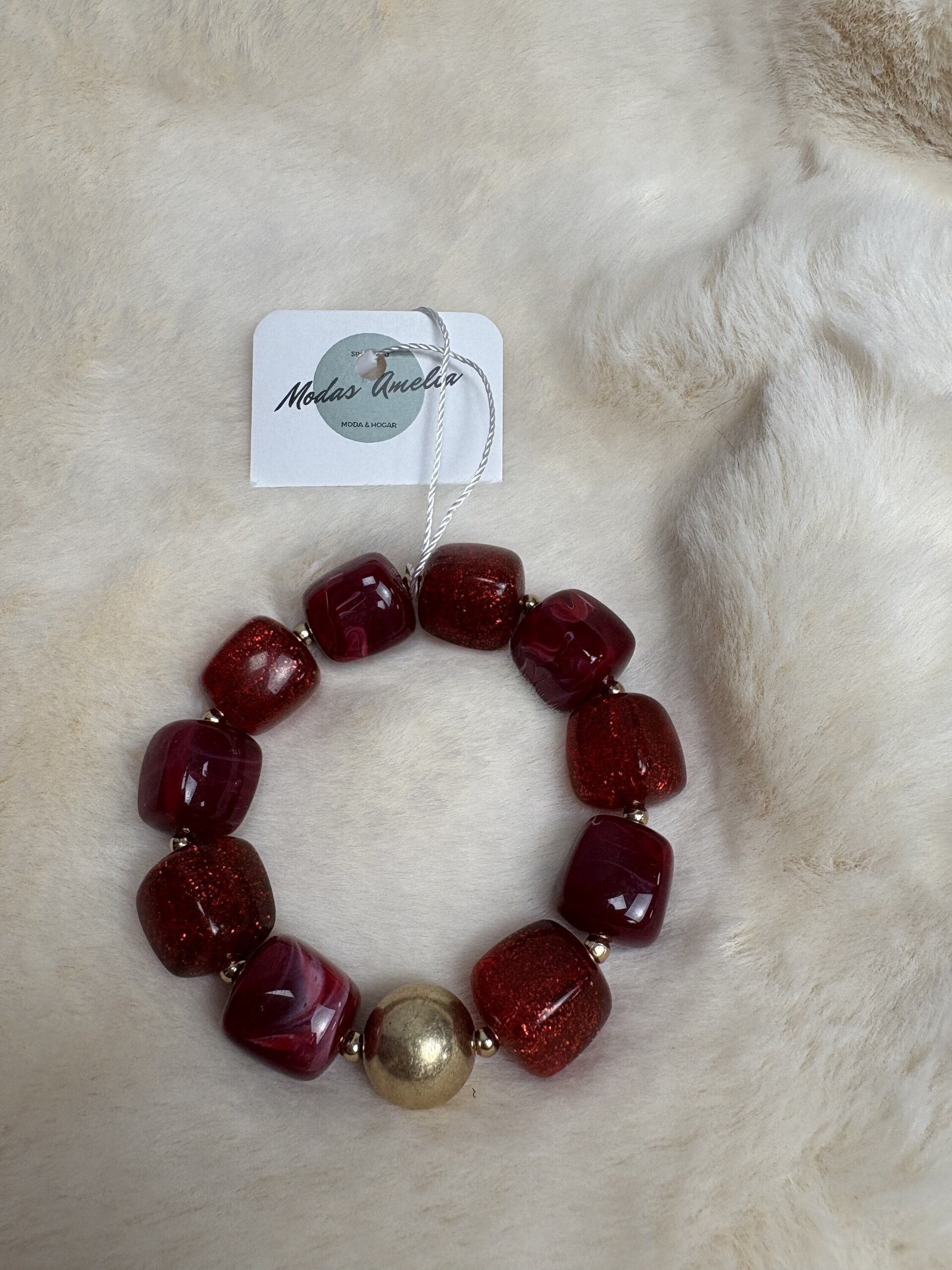 Pulsera Ámbar Rojo - 1