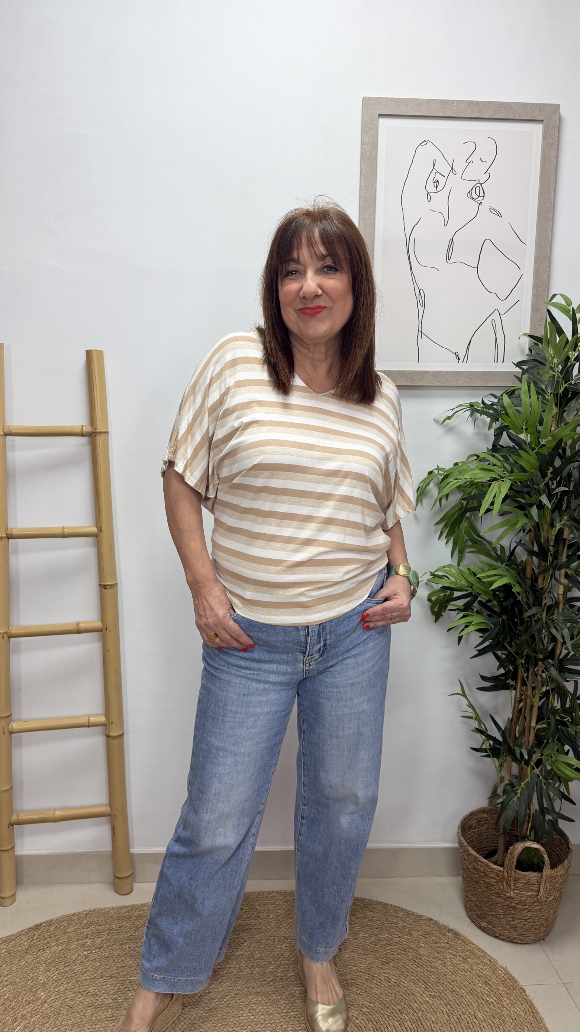 Blusa Rayas Lazo - 1