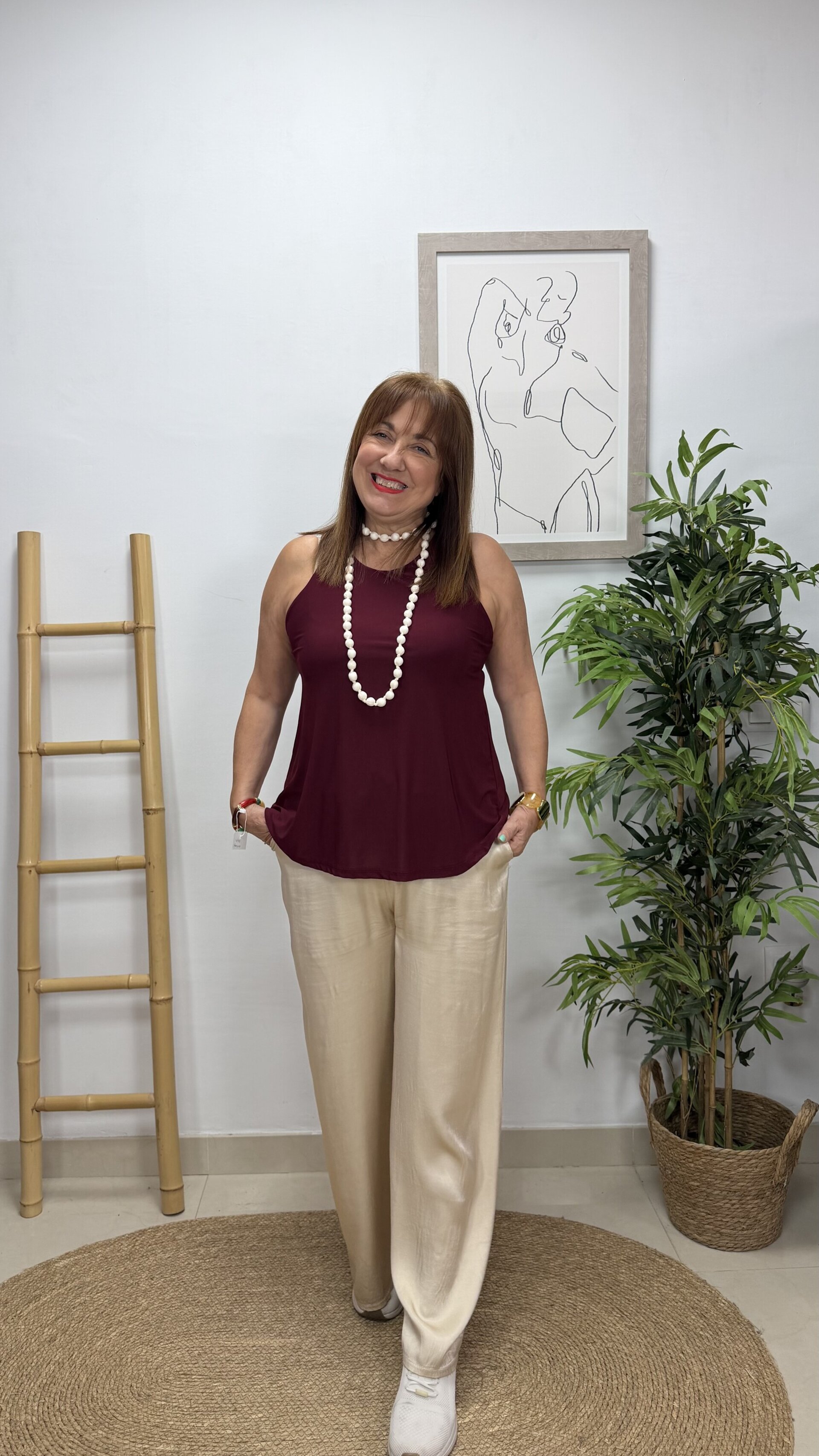 Blusa Estrella Burdeos - 1