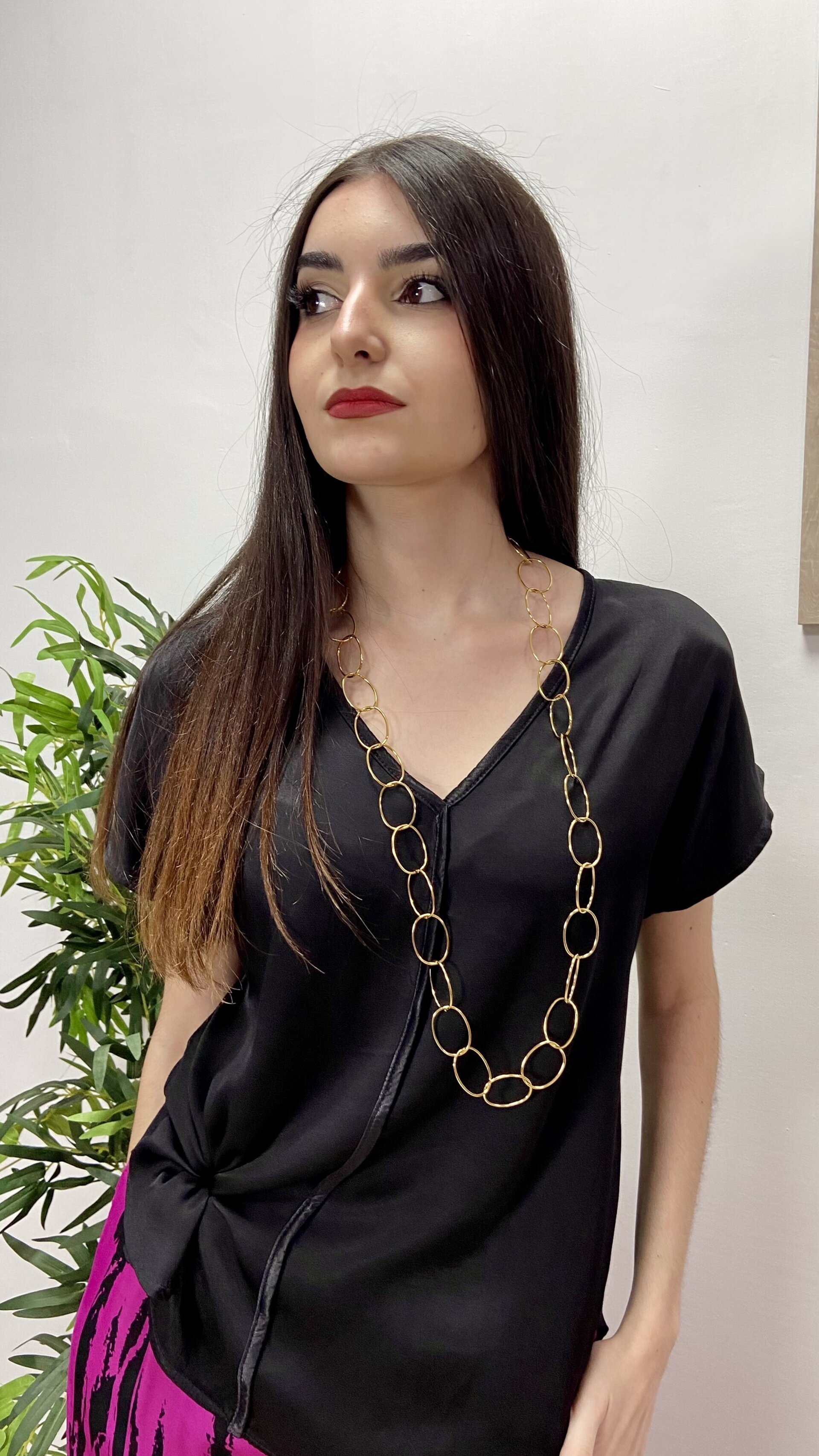 BLUSA SATÉN NEGRA - 3