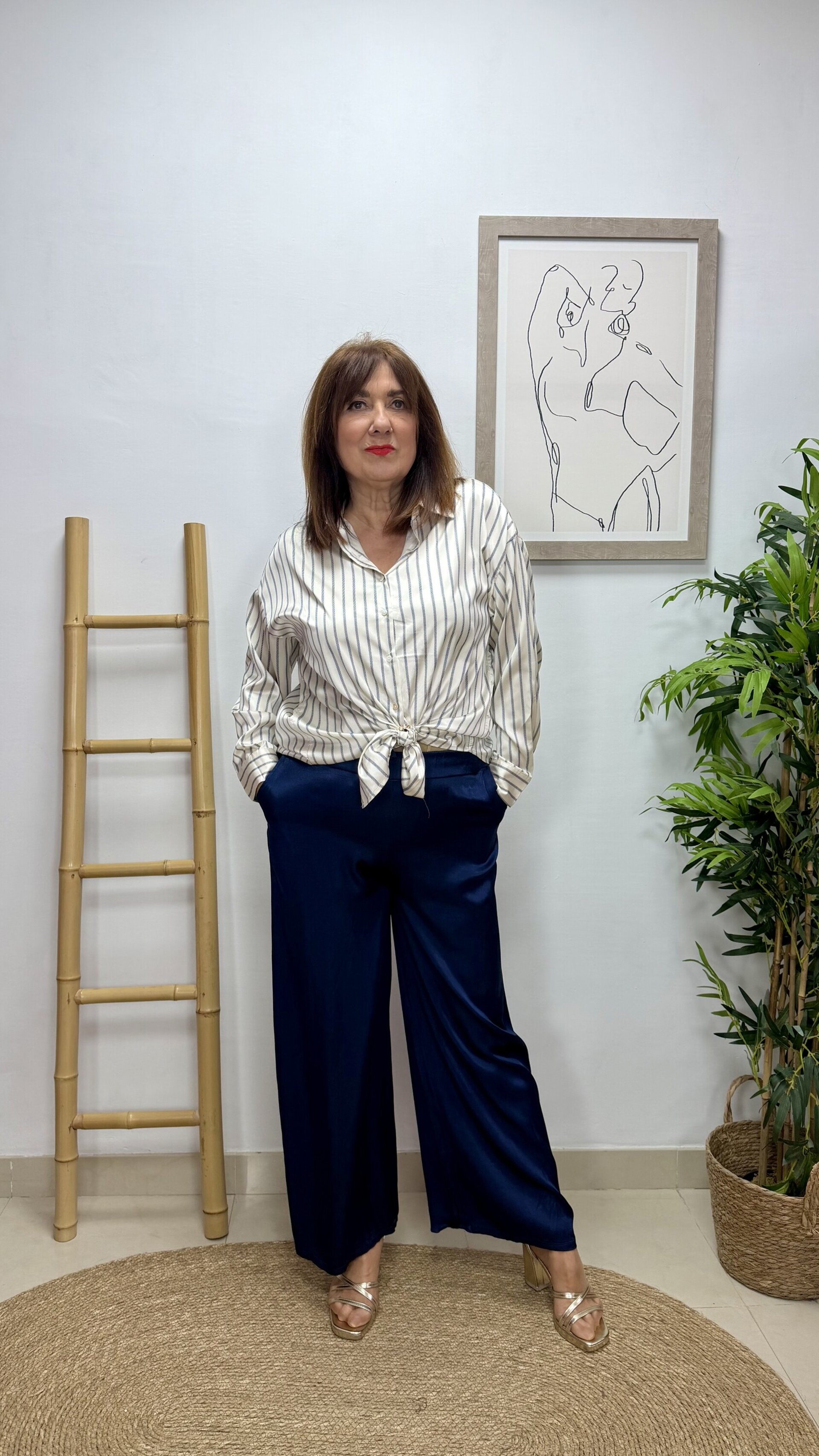 Blusa Satén Rayas - 2