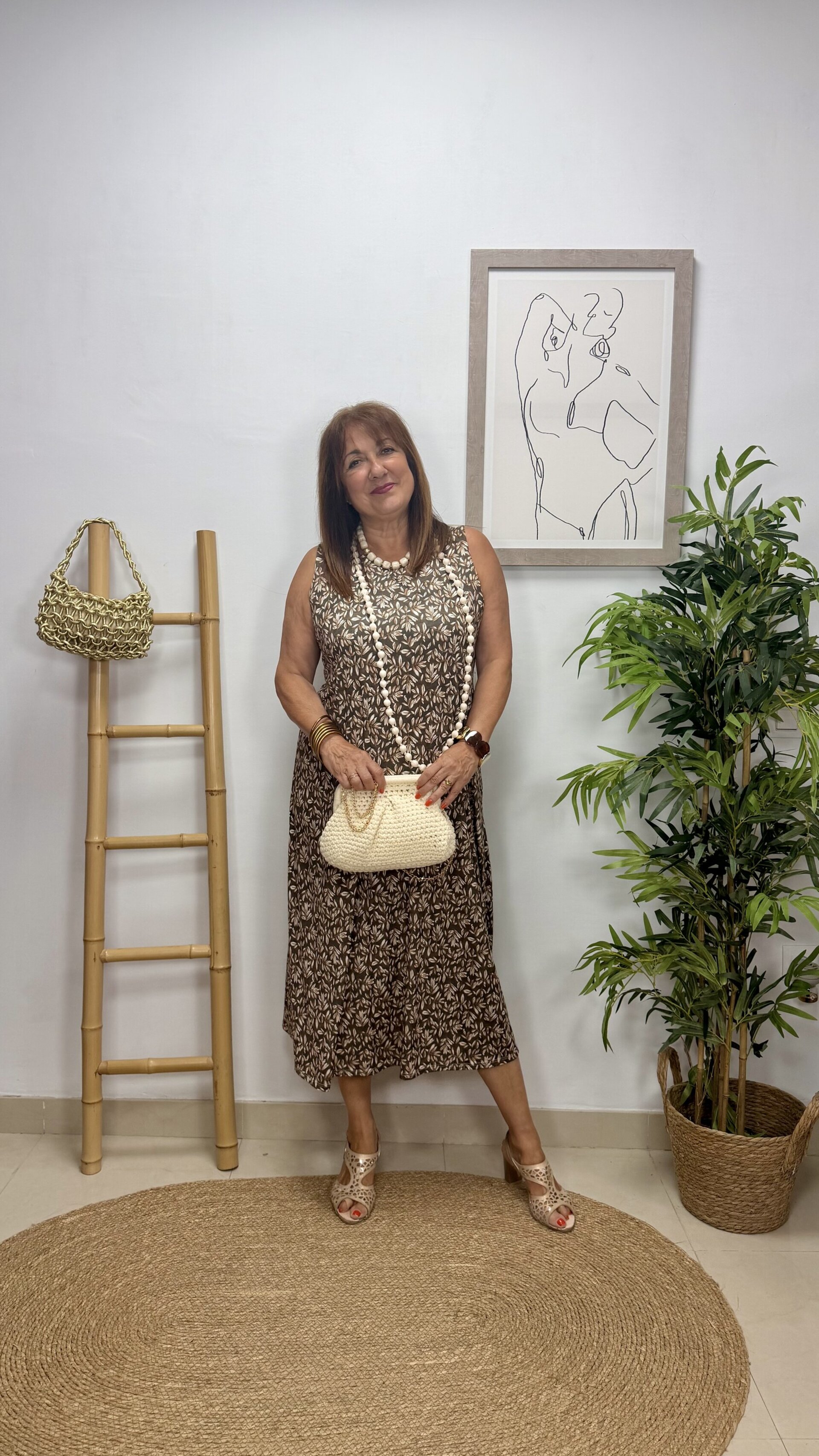 Vestido Olivo Marrón - 1