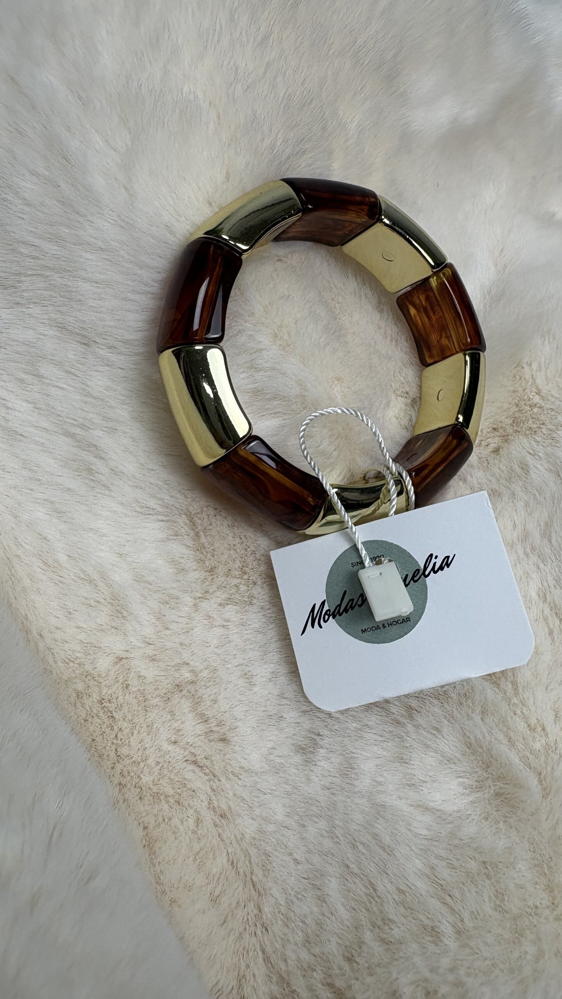 Pulsera Venus Elástica Marrón - 1