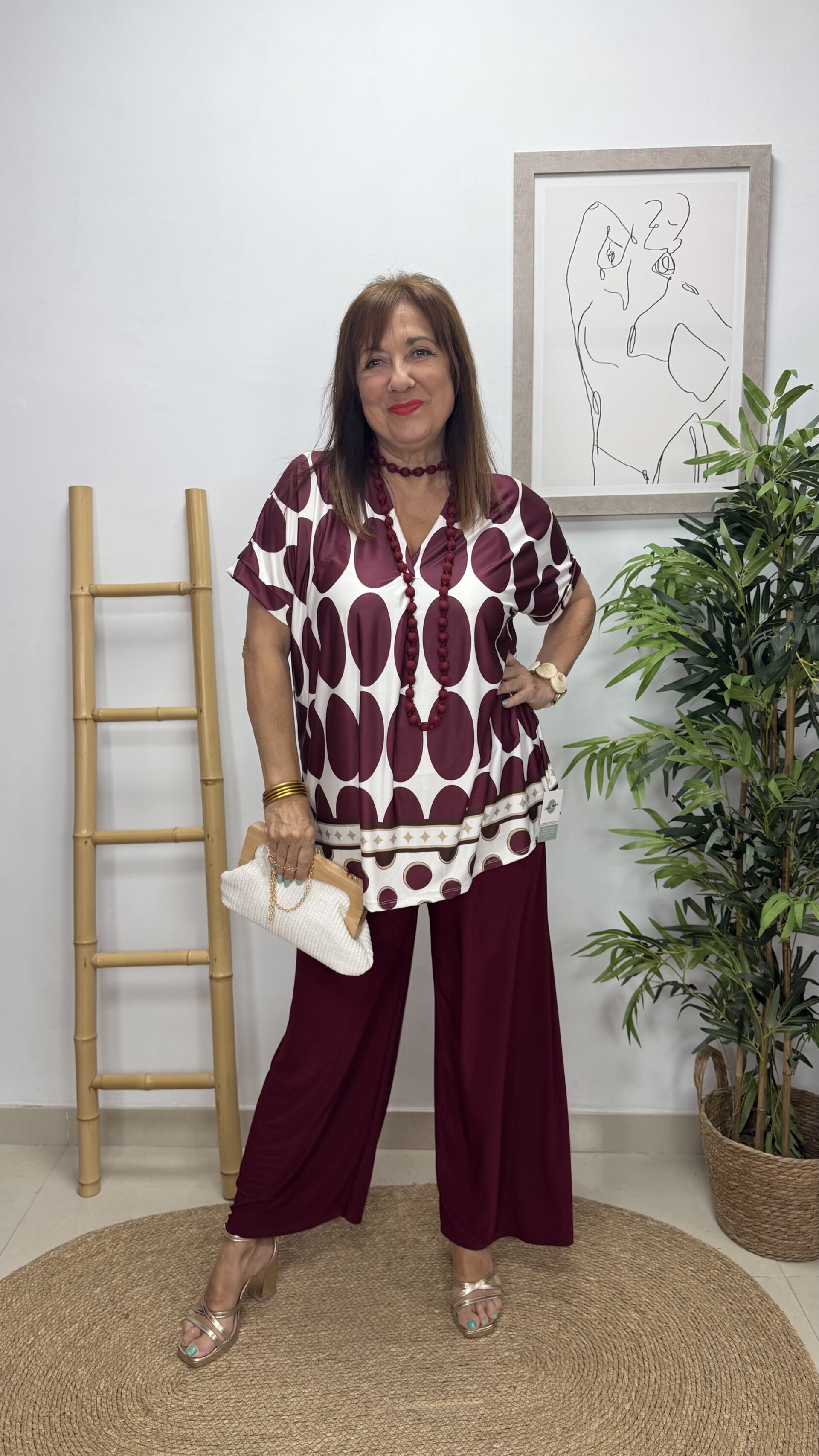 Blusa Lunar Grande Burdeos - 2