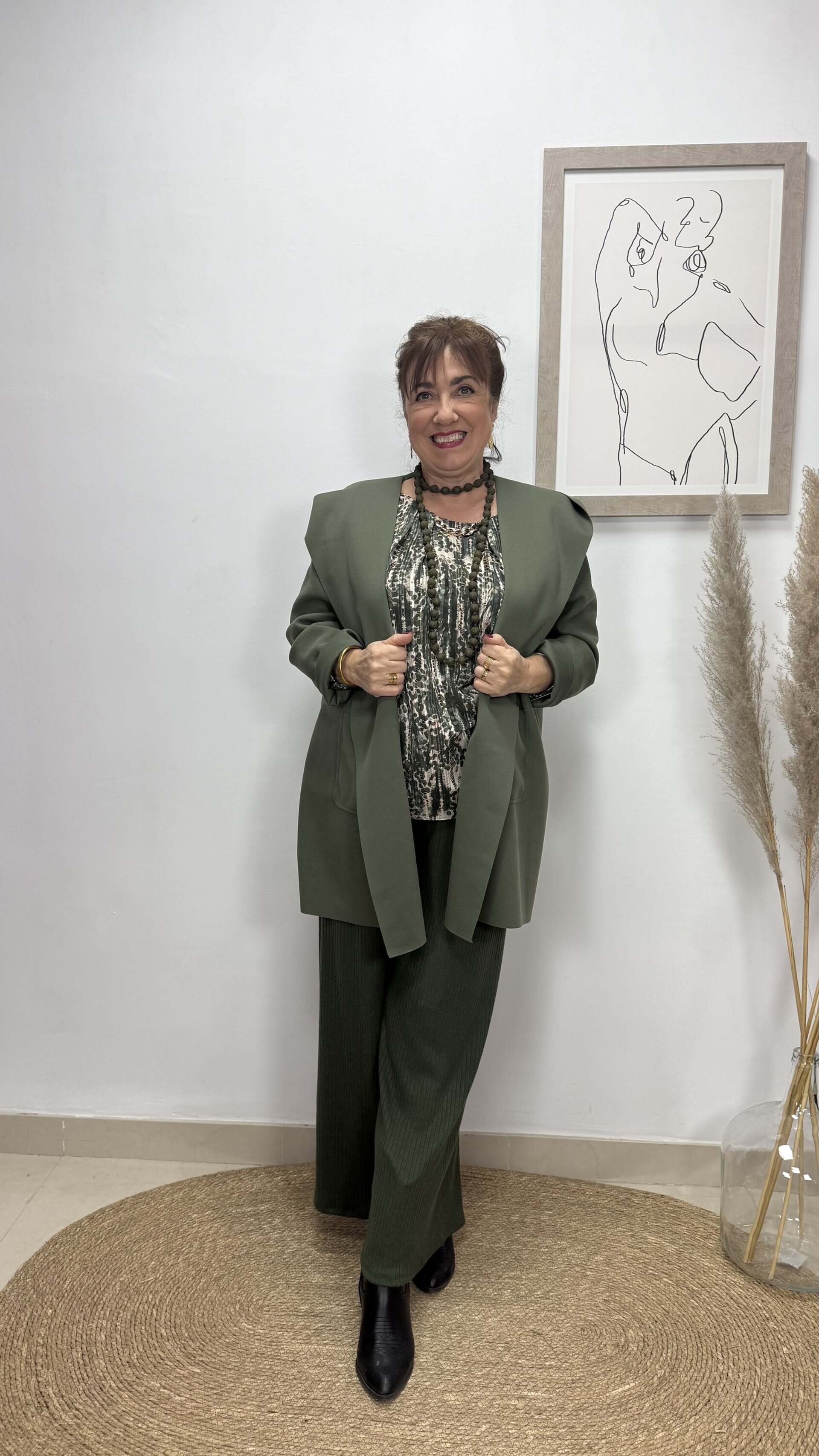 Abrigo Capucha Verde - 1