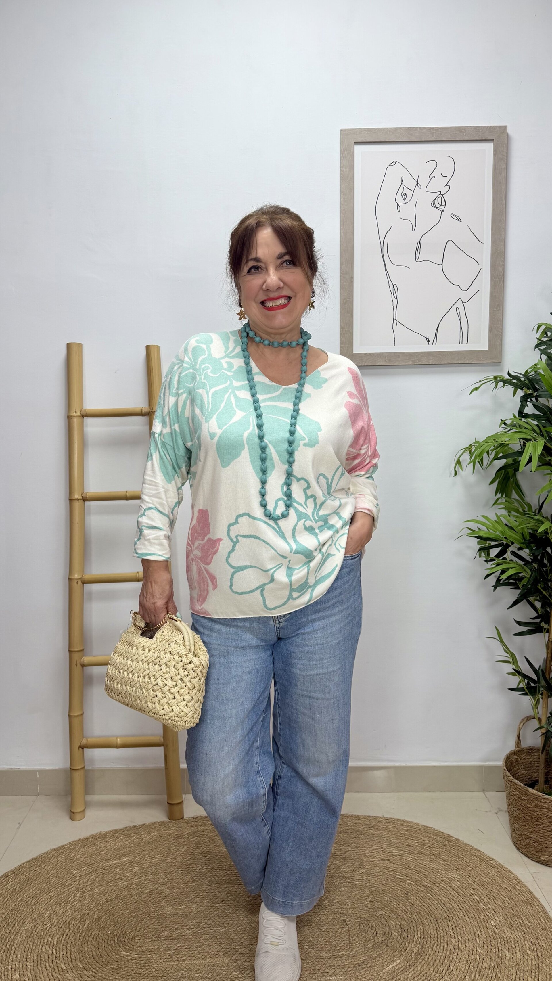 Jersey Orquídea Aguamarina - 1