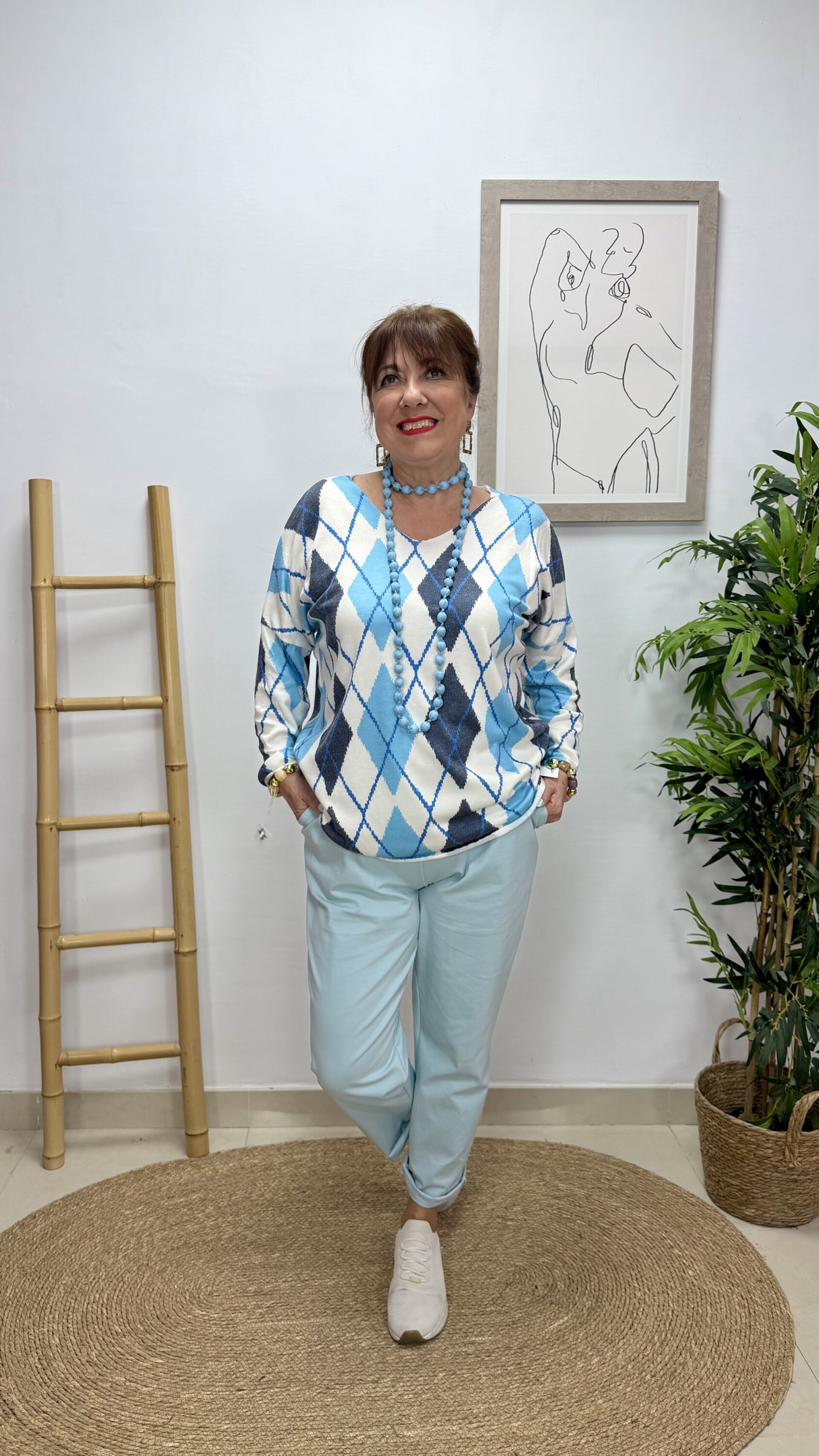 Jersey Rombos Azul - 2