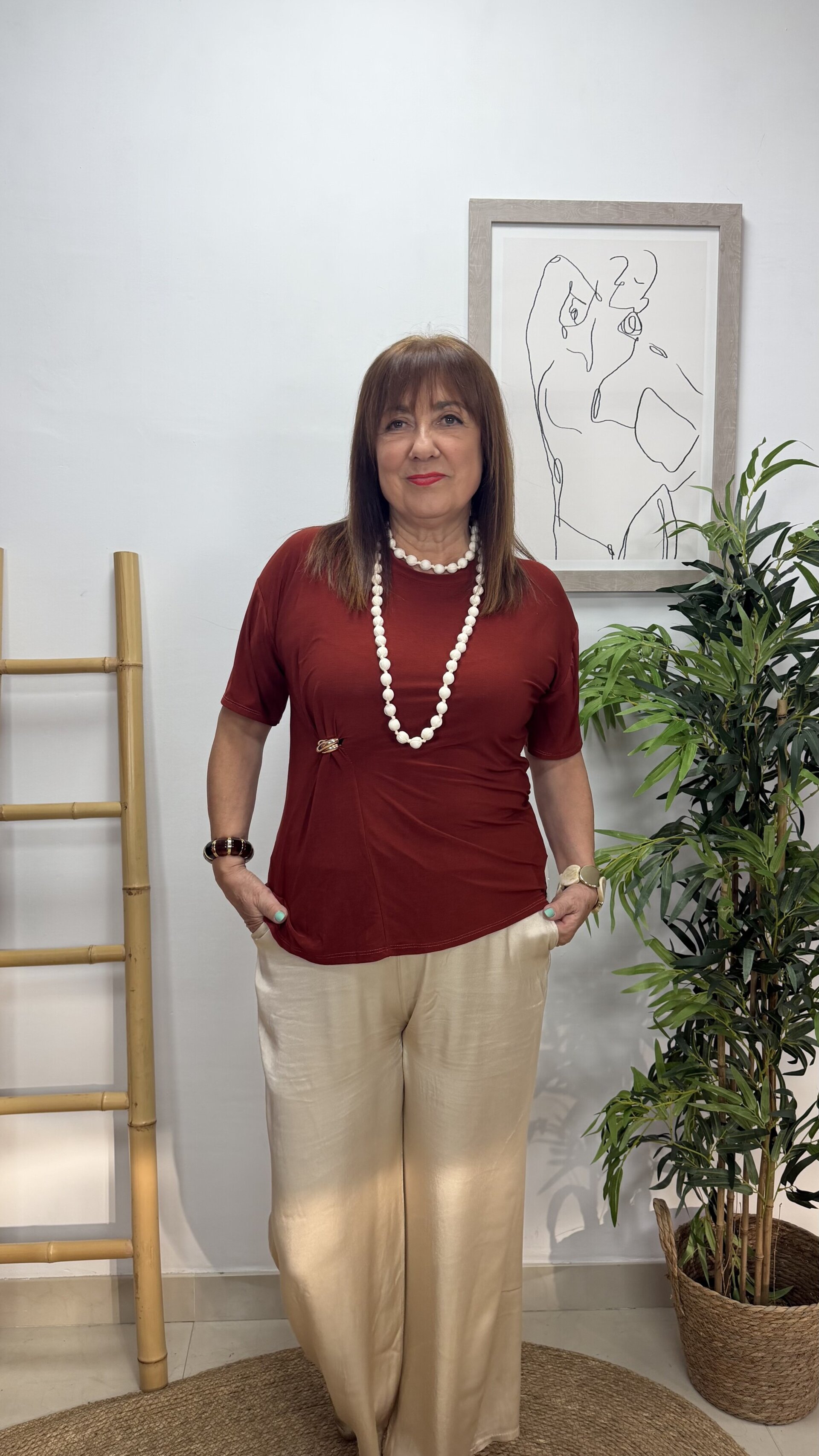 Blusa Alma Terracota - 2