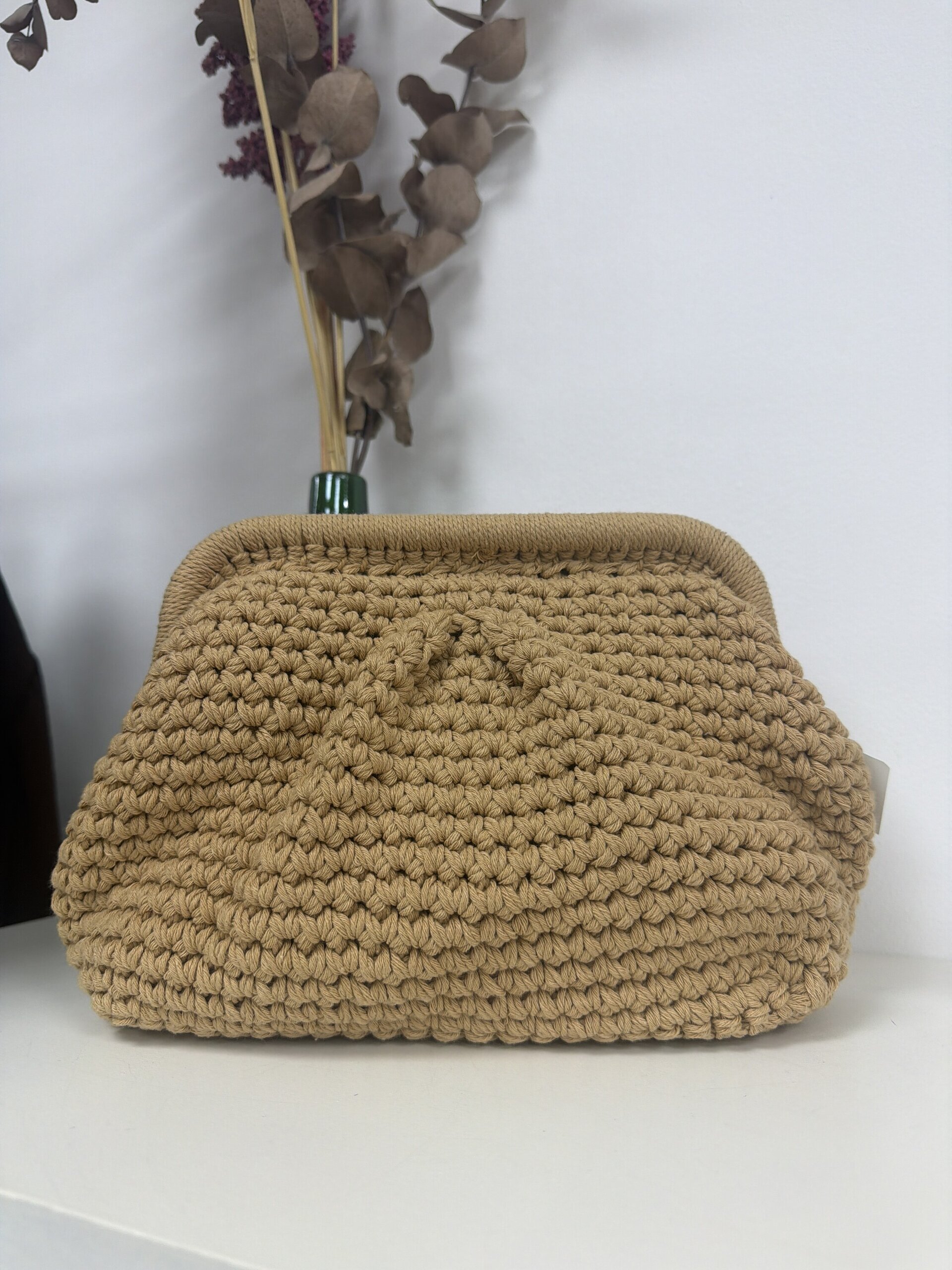 Bolso Croche Beige - 1