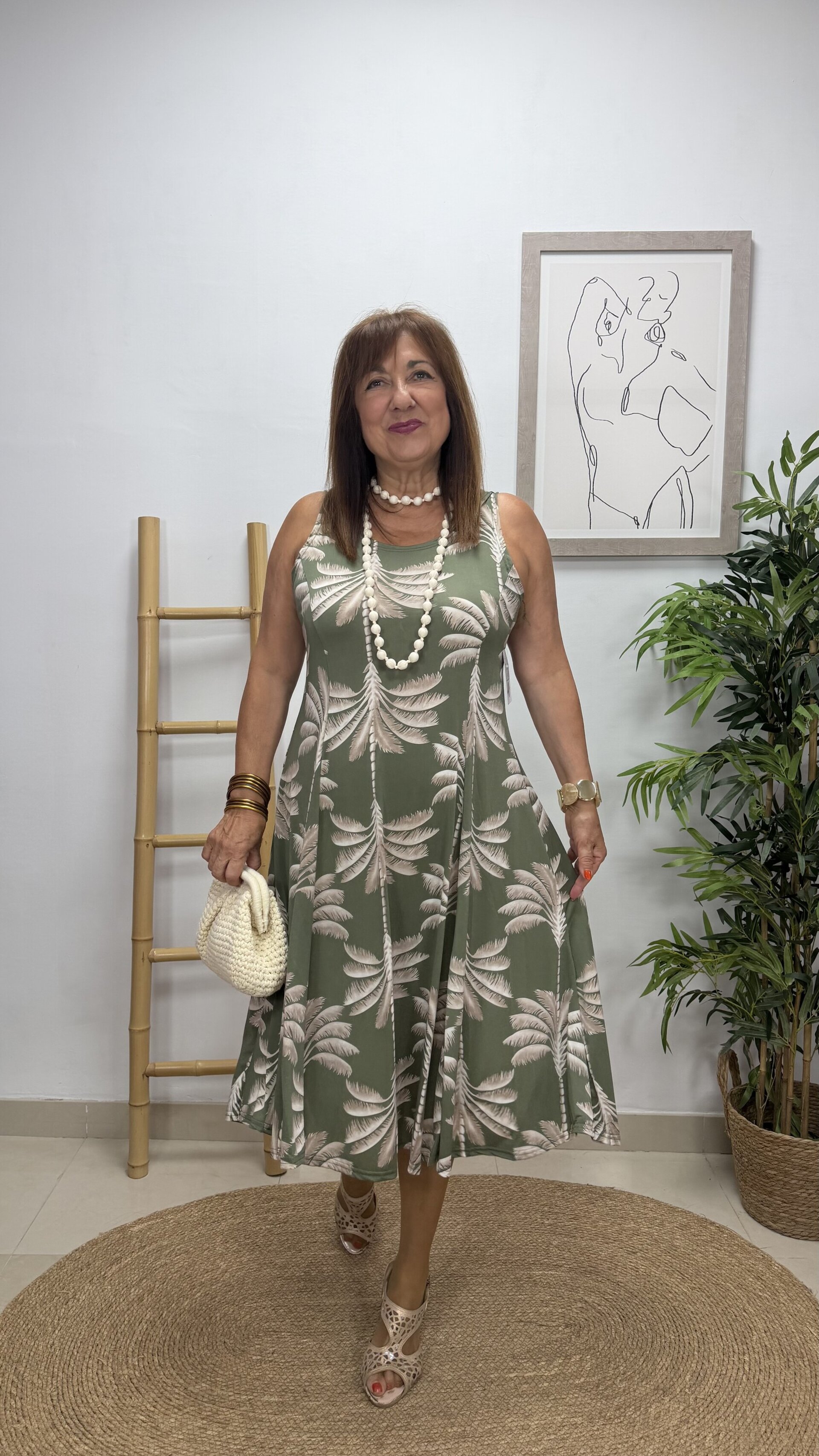 Vestido Corto Elche Verde - 3