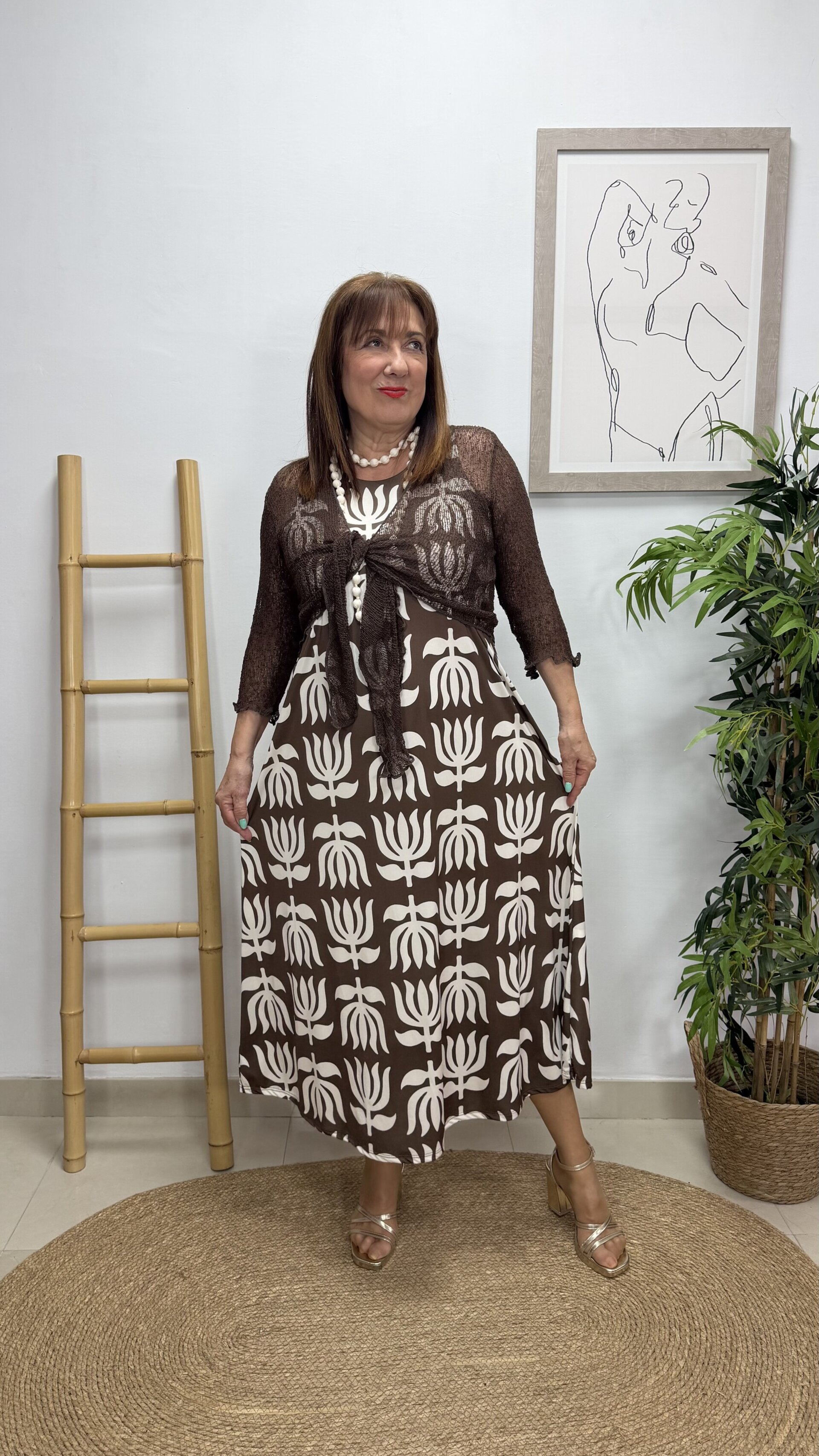 Vestido Málaga Marrón - 5