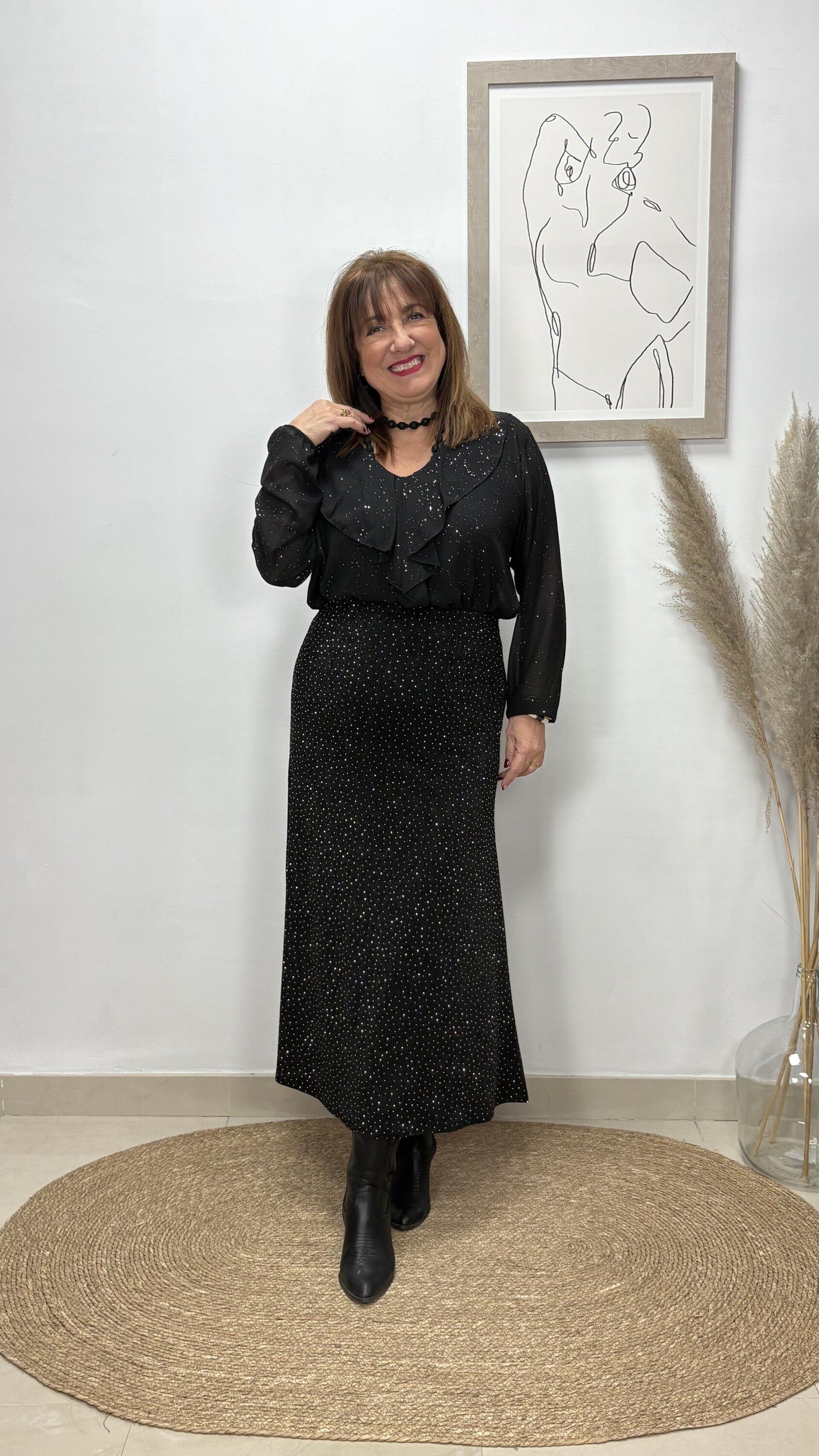 Busa Chorreras Negro - 1