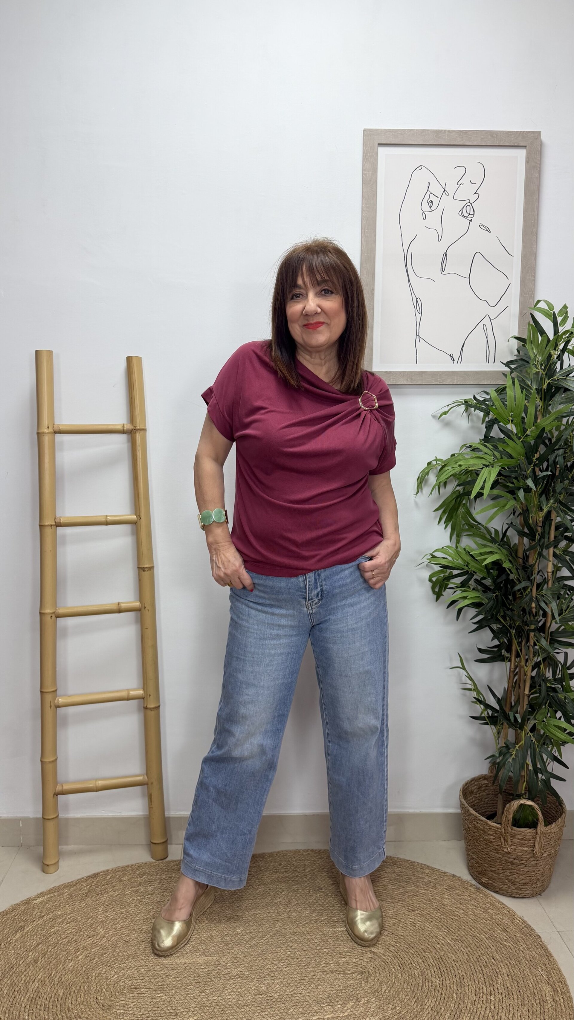 Blusa Hebilla Canutito Ciruela - 1